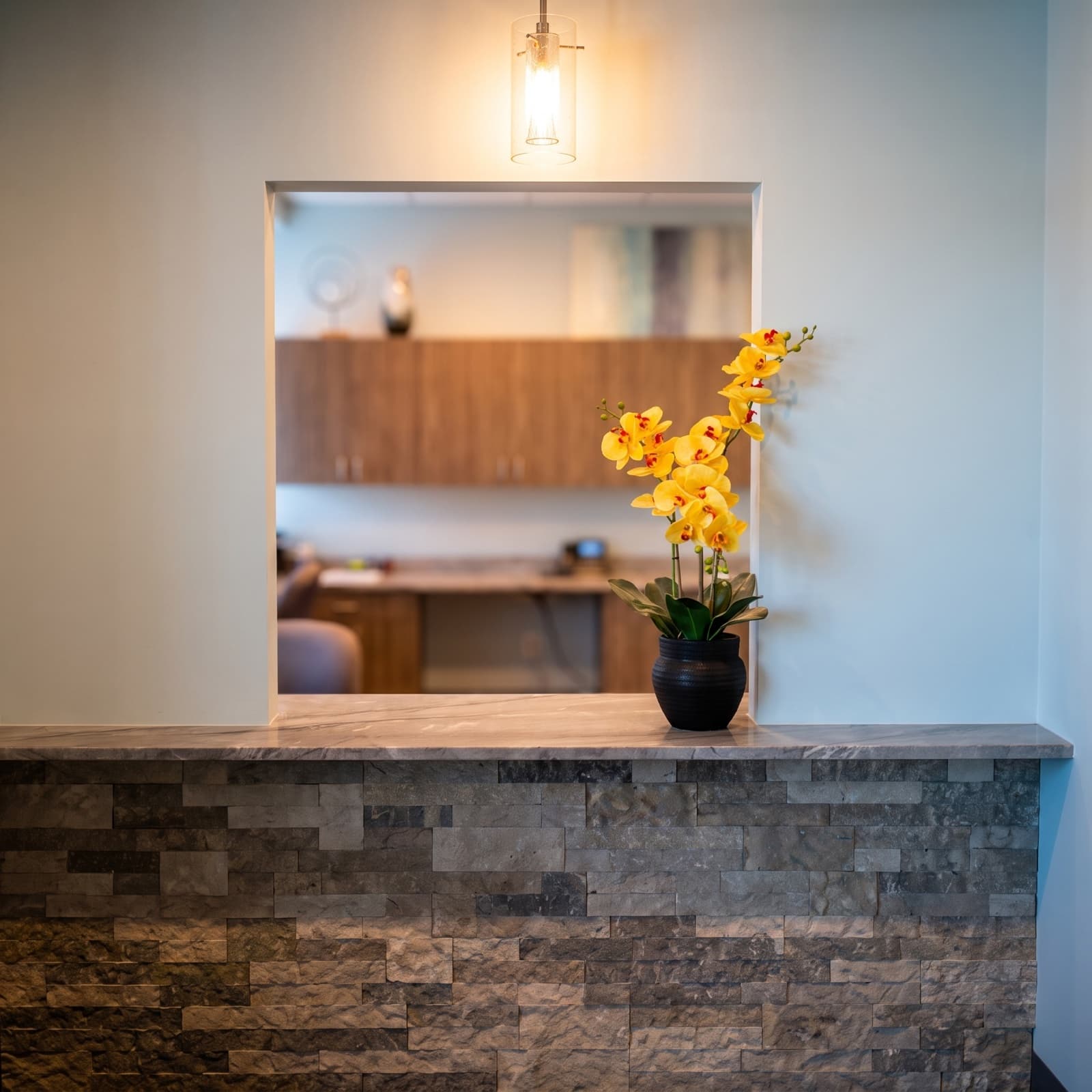 Reception area at Grove Periodontists